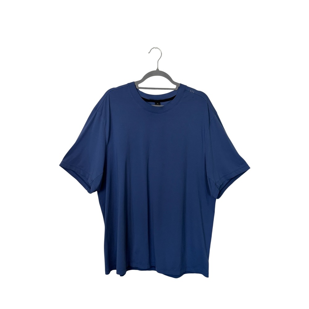 Lululemon Mens Blue Solid Performance T-Shirt, XXL